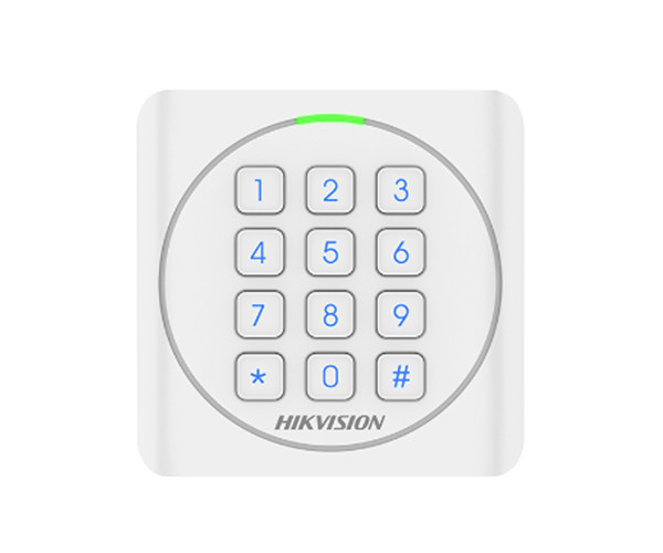 【海康威視IC密碼門(mén)禁讀卡器】海康威視HIKVISION數(shù)字鍵盤(pán)門(mén)禁IC讀卡器DS-K1801MK